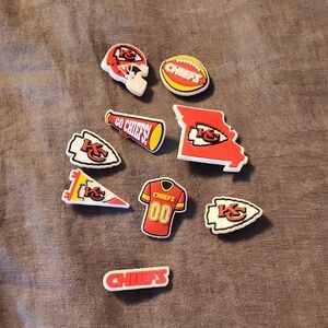 Kansas City Chiefs Shoe Charms Set - Jibbits*